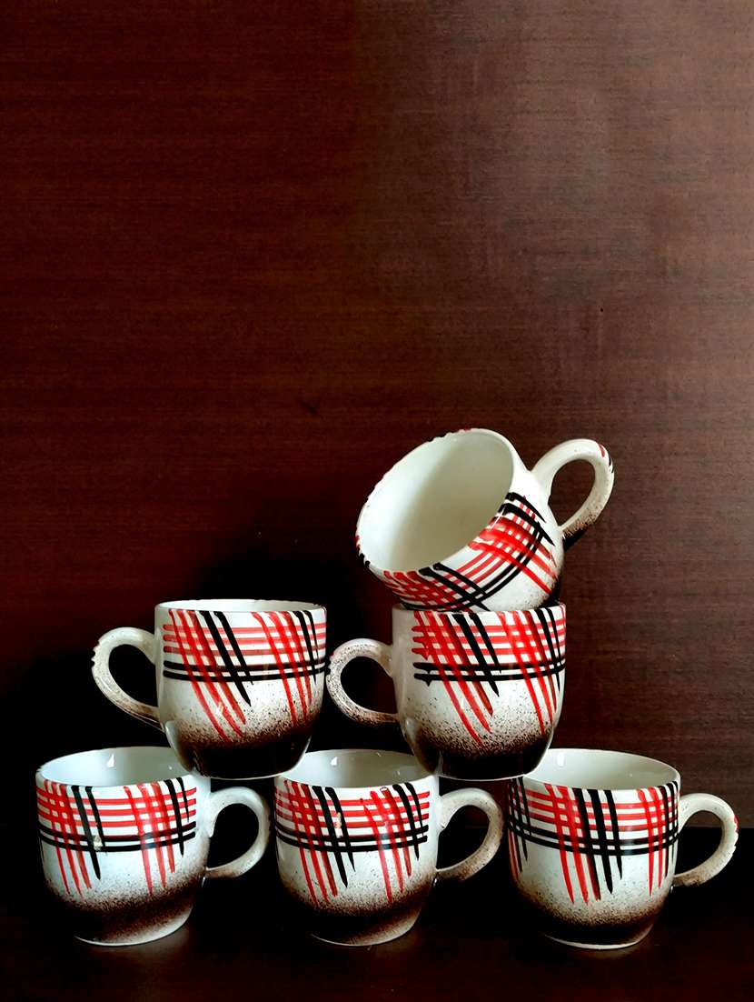sudoku series set of 6 beautiful cups | cup set | tea cups | set of 6 cups - 18424435 -  Zoom Image - 0