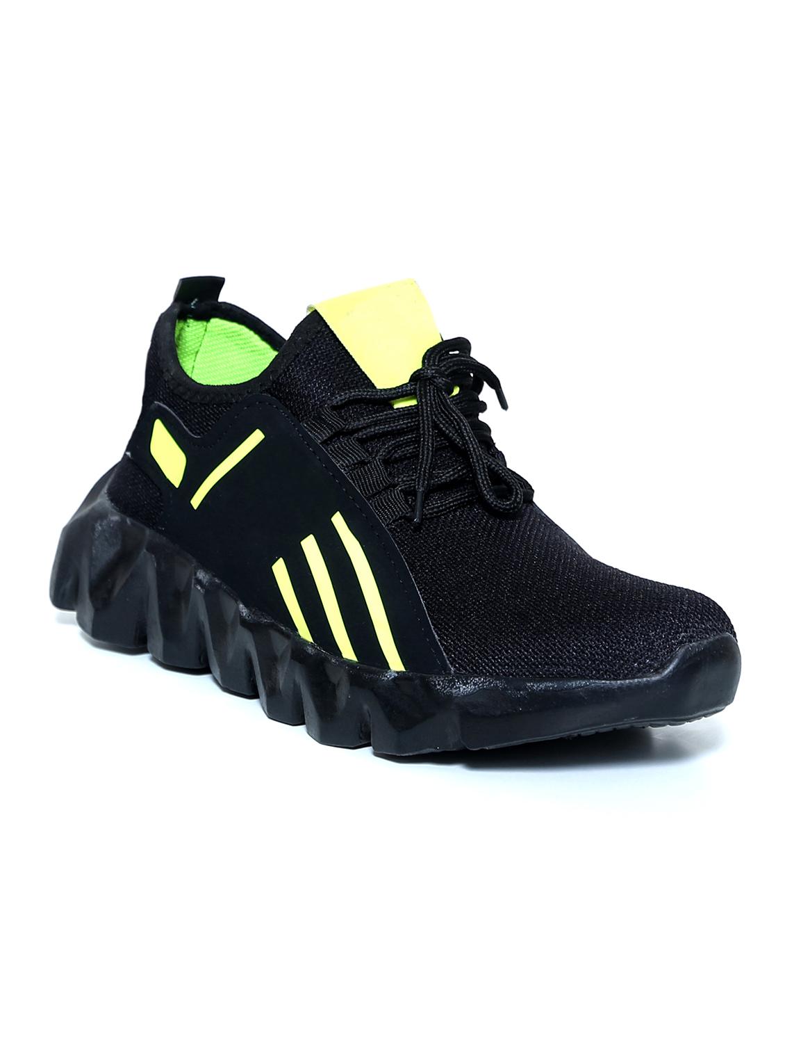 black lace up sport shoe
