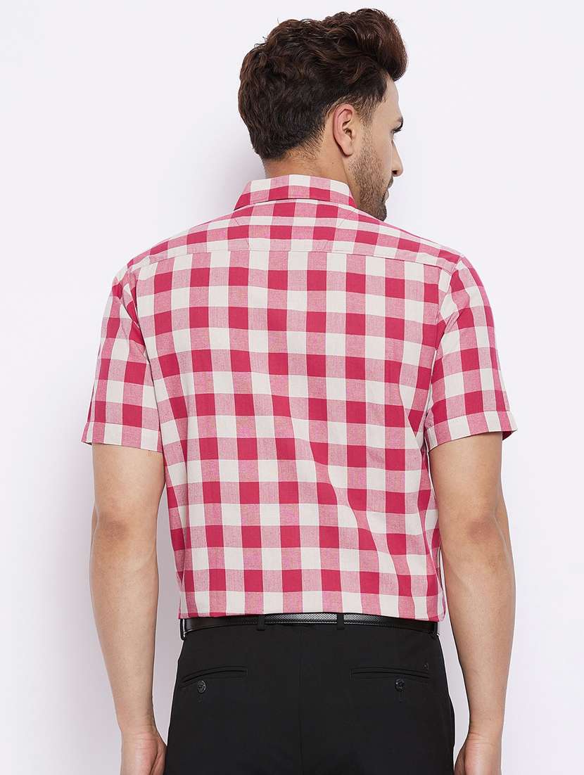 mens checks formal shirt - 18425369 - Standard Image - 2