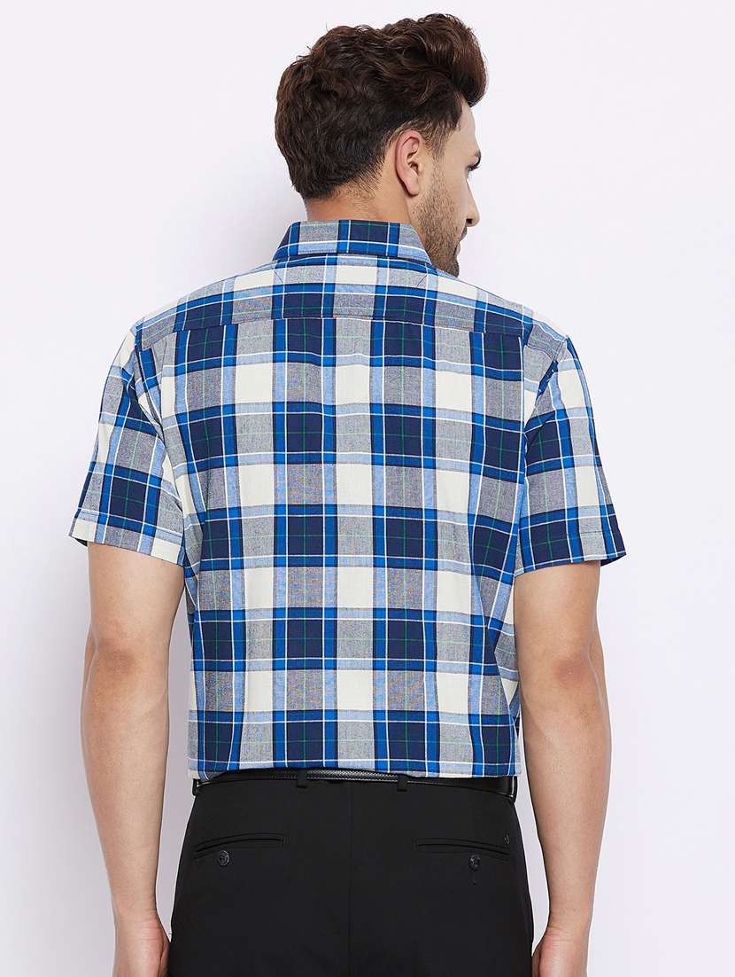 mens checks formal shirt - 18425370 - Standard Image - 2