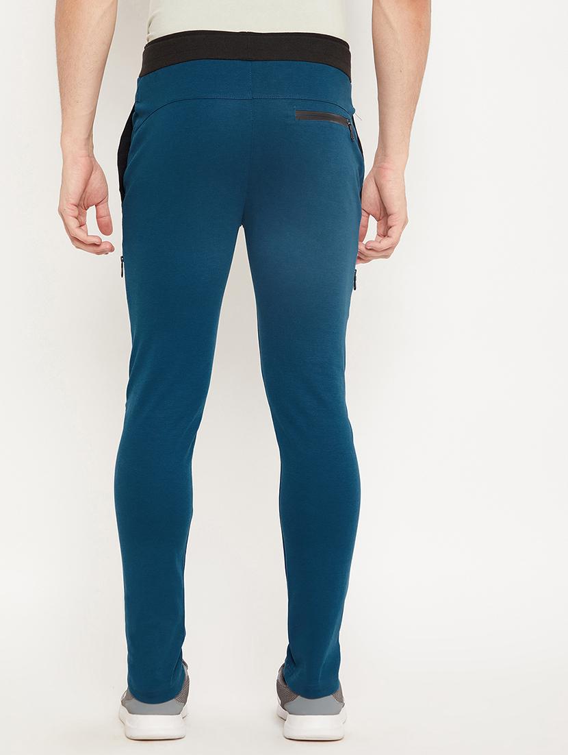 blue solid track pant - 18425902 - Standard Image - 2