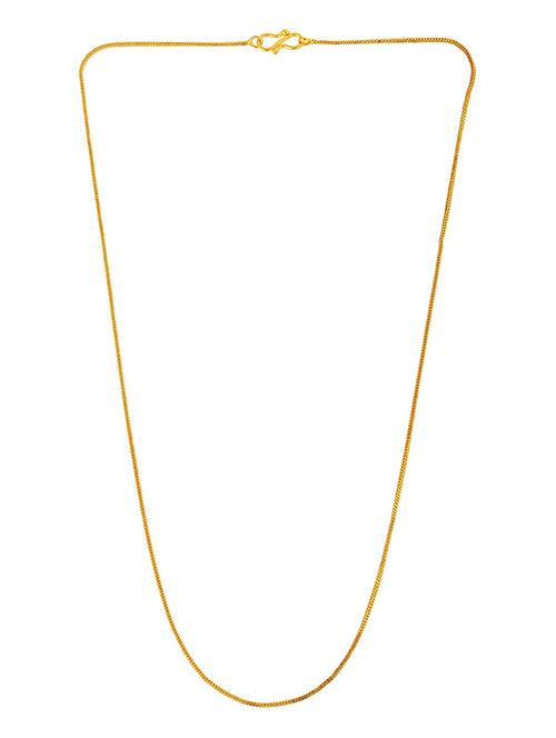 gold plated chain necklace - 18425960 -  Standard Image - 0