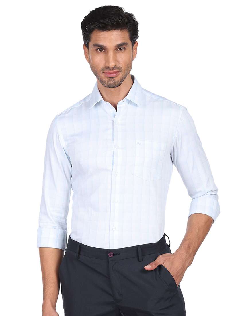 mens checks formal shirt