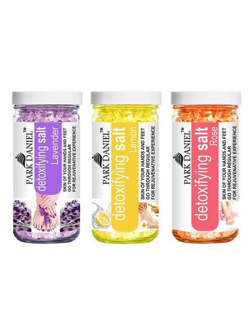 park daniel lavender, lemon & rose bath salt-3 jars(600 gms)