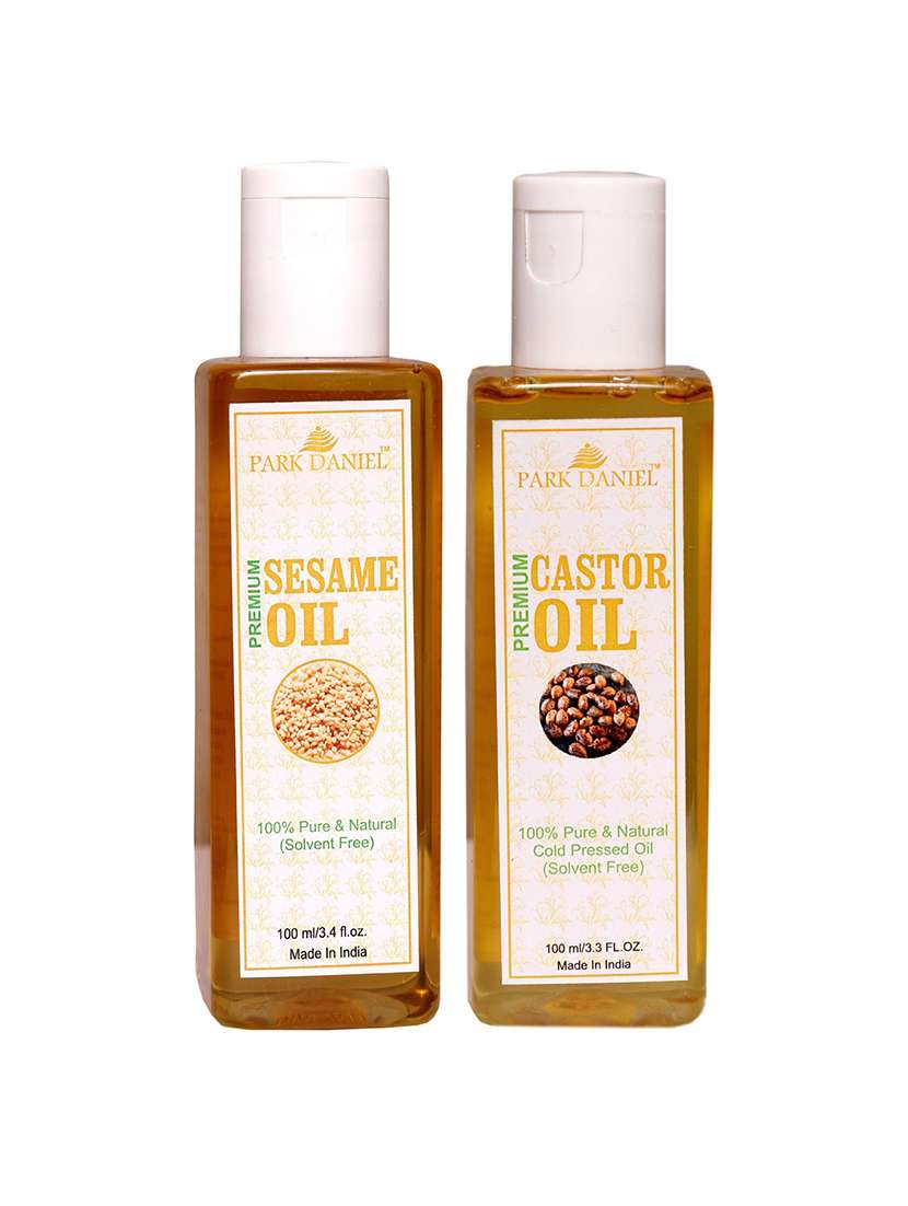 park daniel sesame oil & castor oil& - 2 bottles 100 ml(200 ml)