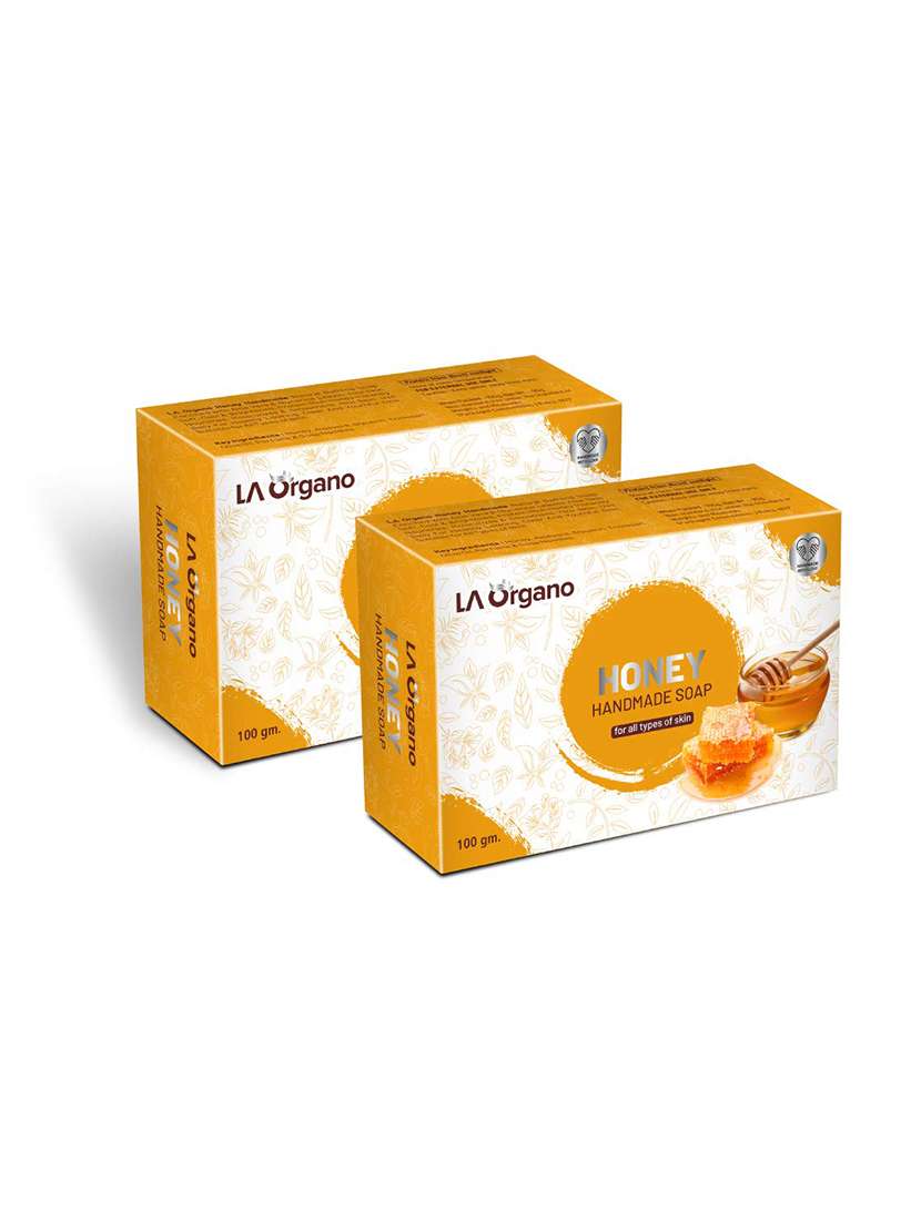 la organo honey handmade natural bath soap (pack of 2)