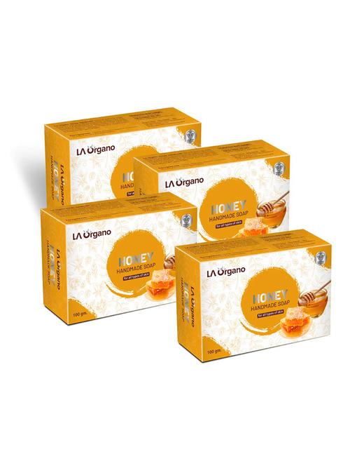 la organo honey handmade natural bath soap (pack of 4) - 18428980 - Standard Image - 0