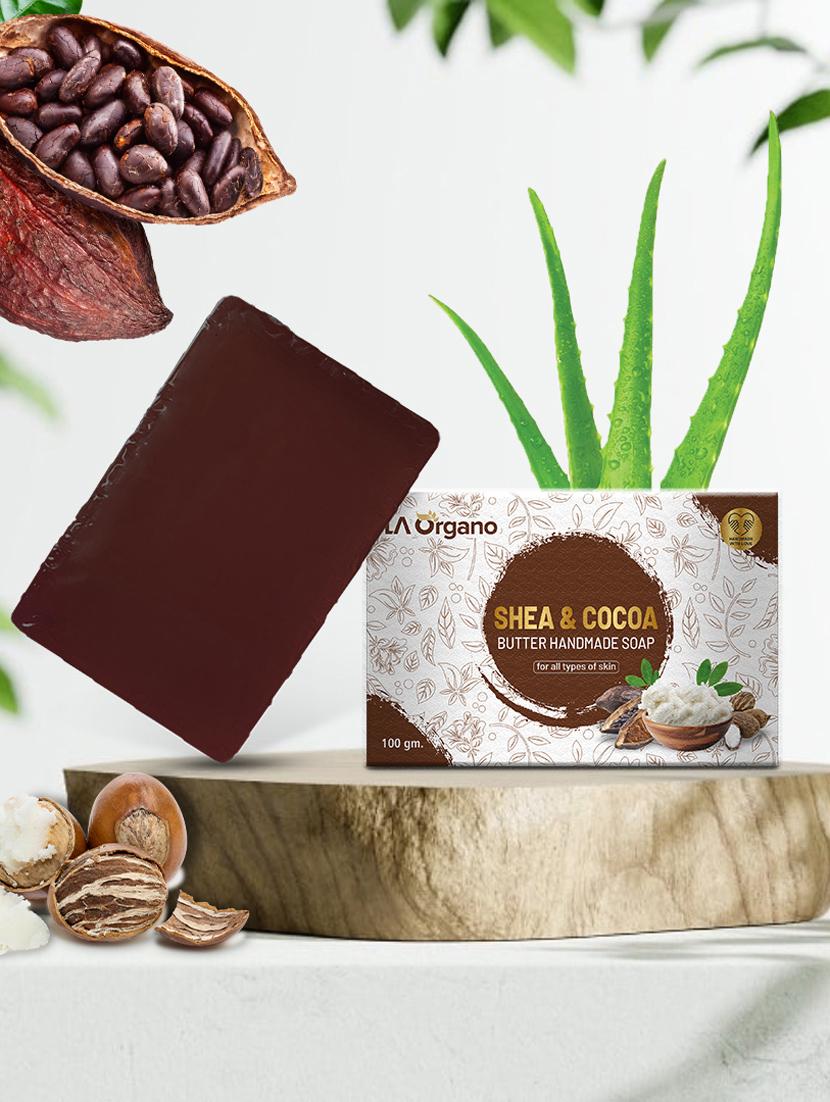 la organo shea & cocoa butter handmade natural bath soap enrich with vitamin e, glycerin (pack of 2) - 18429894 - Zoom Image - 0