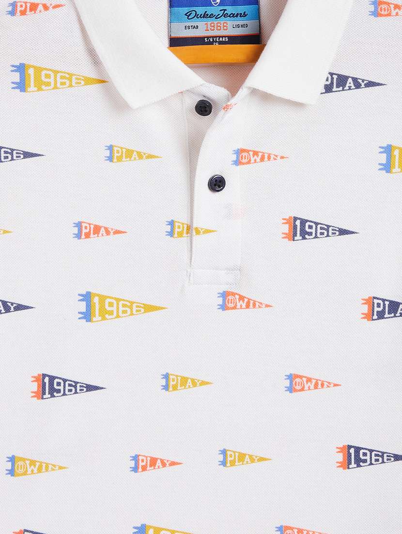 white printed t-shirt - 18429913 - Standard Image - 2