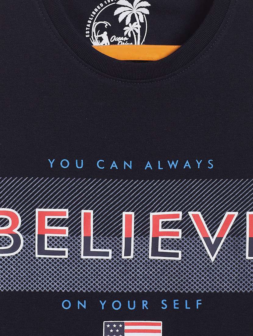 dark blue printed t-shirt - 18429919 -  Standard Image - 2