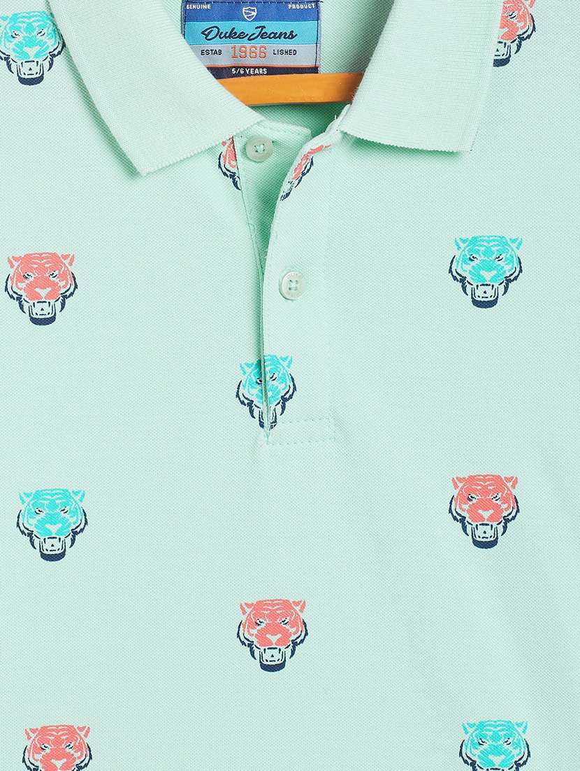 turquoise blue printed t-shirt - 18429922 -  Standard Image - 2