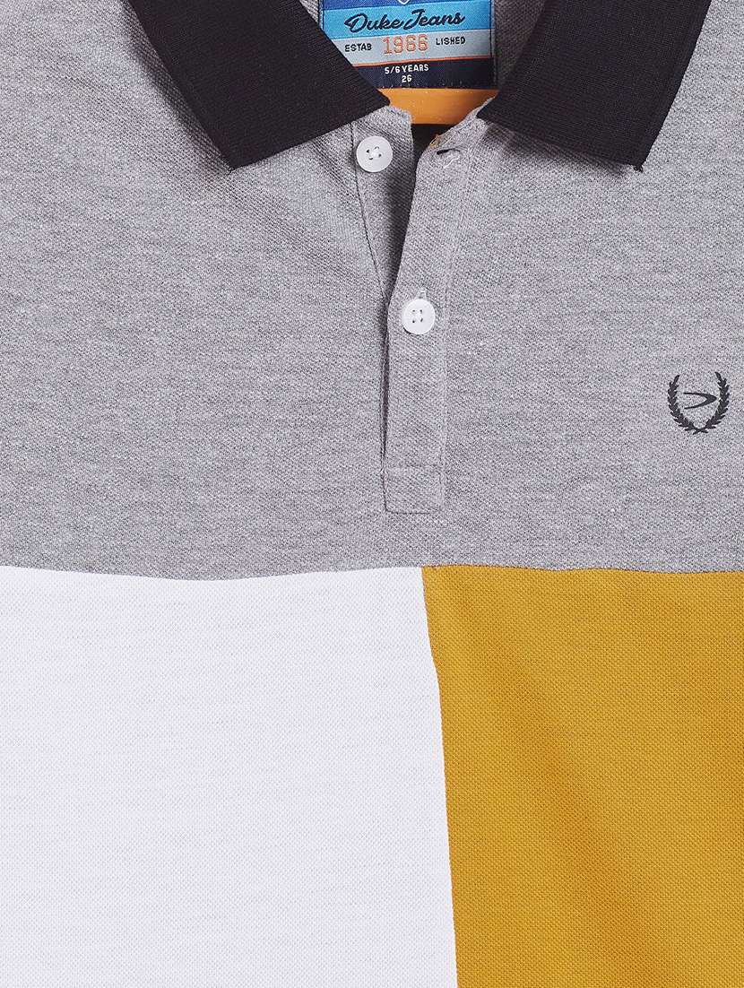 grey color block t-shirt - 18429927 -  Standard Image - 2