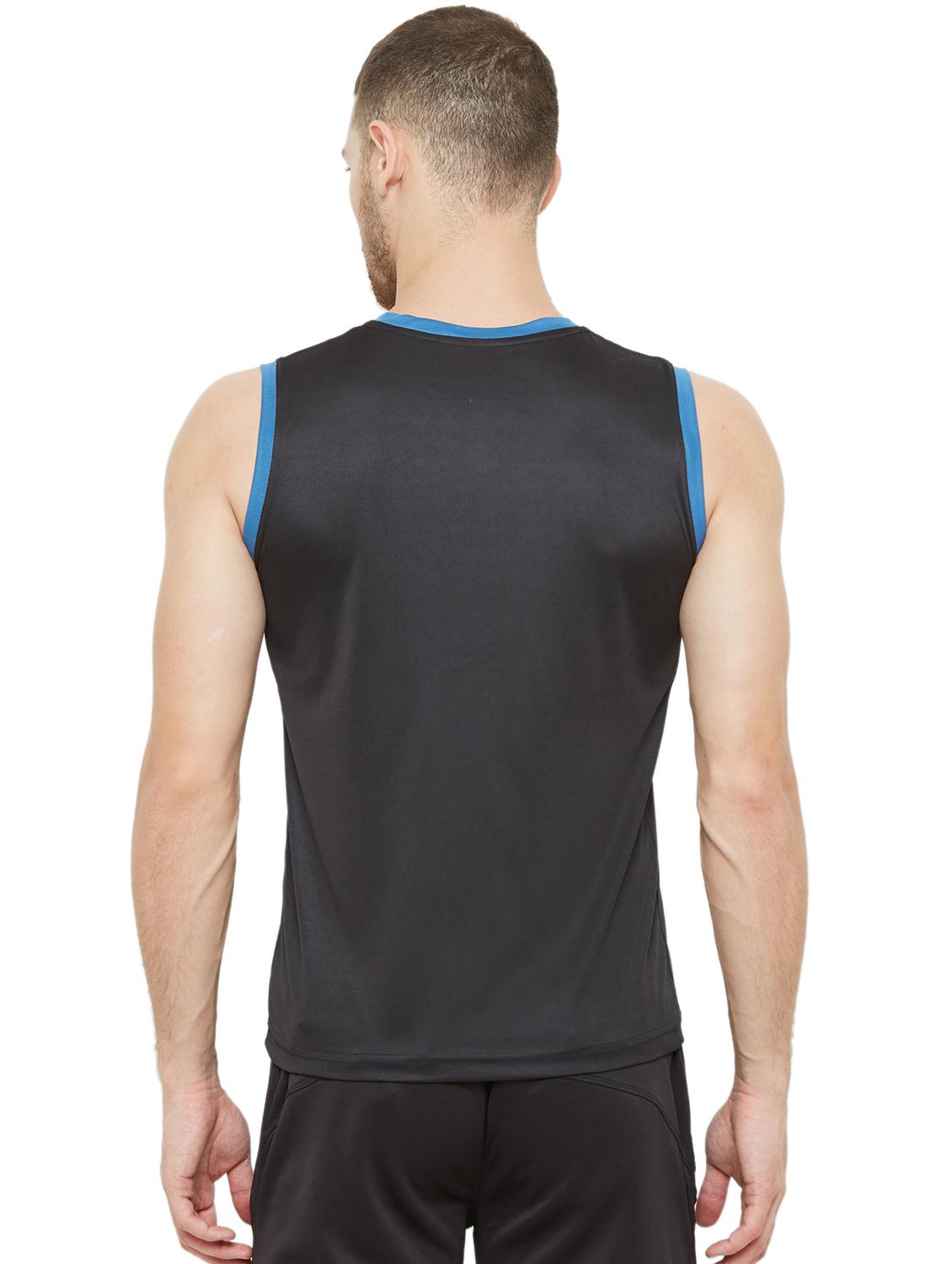 black chest-printed t-shirt - 18430030 - Standard Image - 2