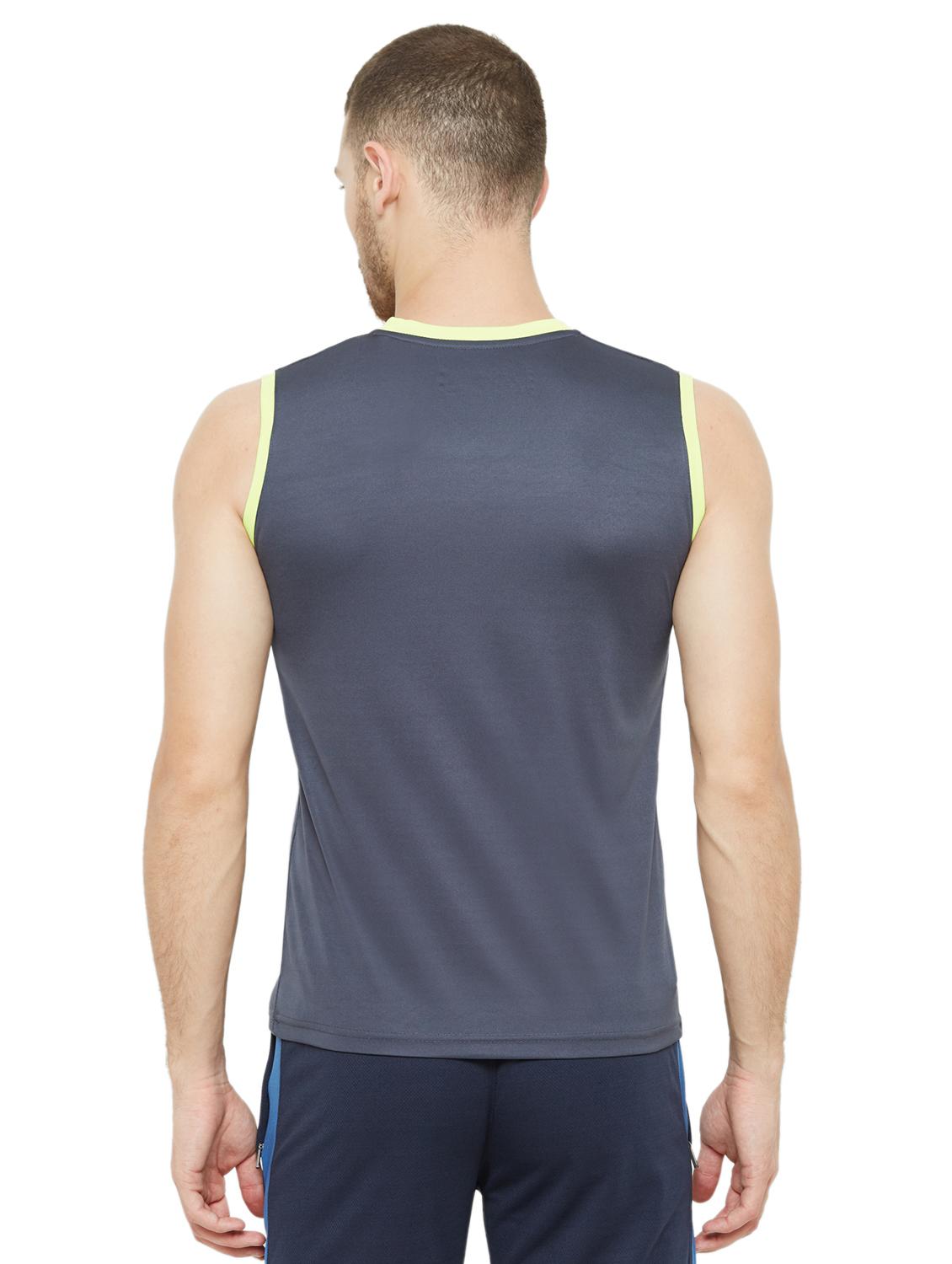 grey chest-printed t-shirt - 18430031 - Standard Image - 2