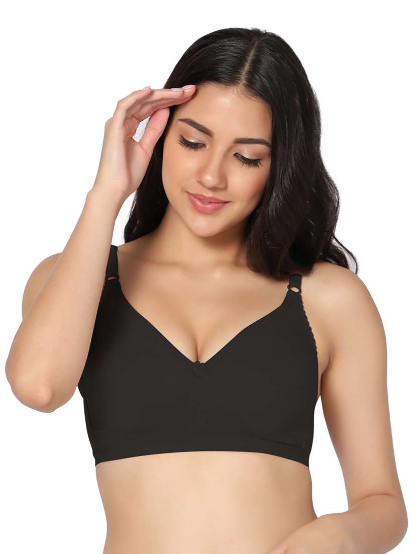 black non padded t-shirt bra