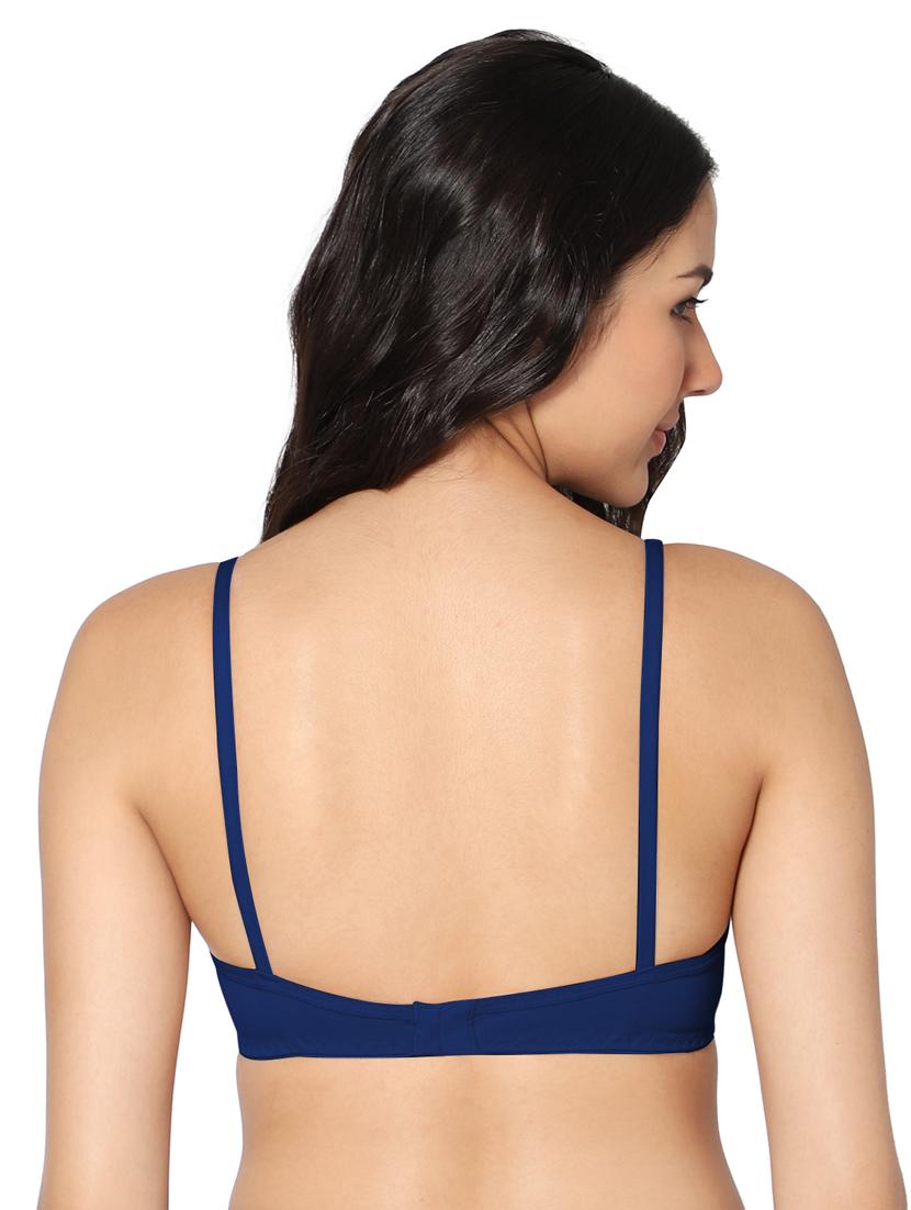 navy blue non padded t-shirt bra - 18430638 - Standard Image - 2
