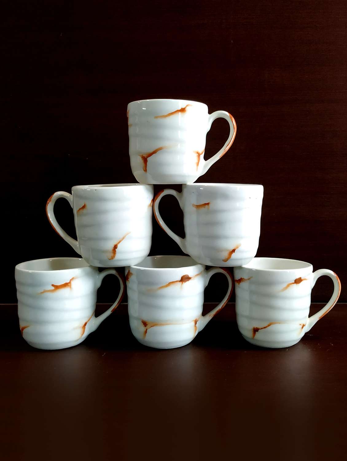 elegant set of 6 cups | cup set | tea cups | set of 6 cups | ceramic