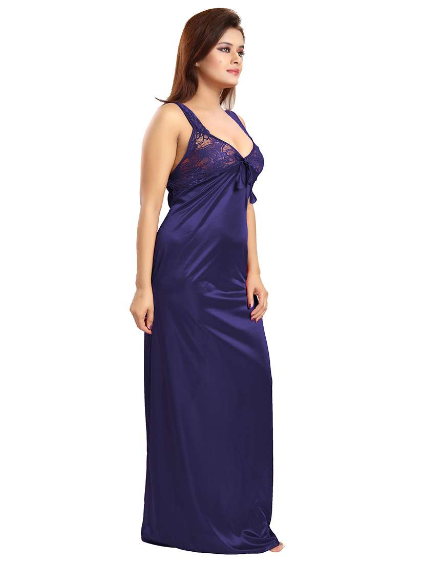 multi colored solid nightwear set - 18431345 -  Standard Image - 2