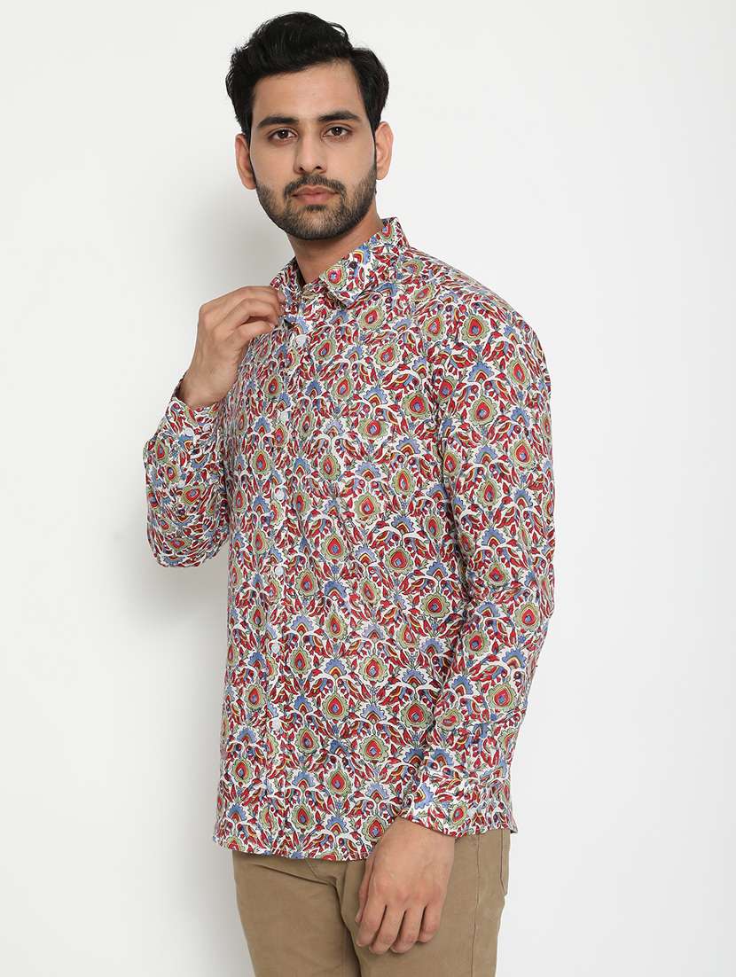 multi printed casual shirt