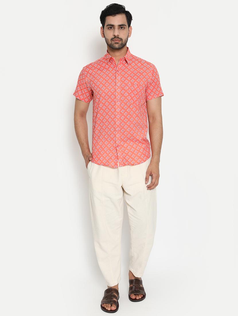 mens printed casual shirt - 18431723 - Standard Image - 2