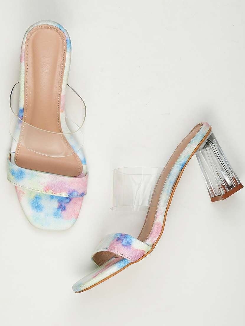 blue suede slip on sandals - 18432199 -  Standard Image - 2