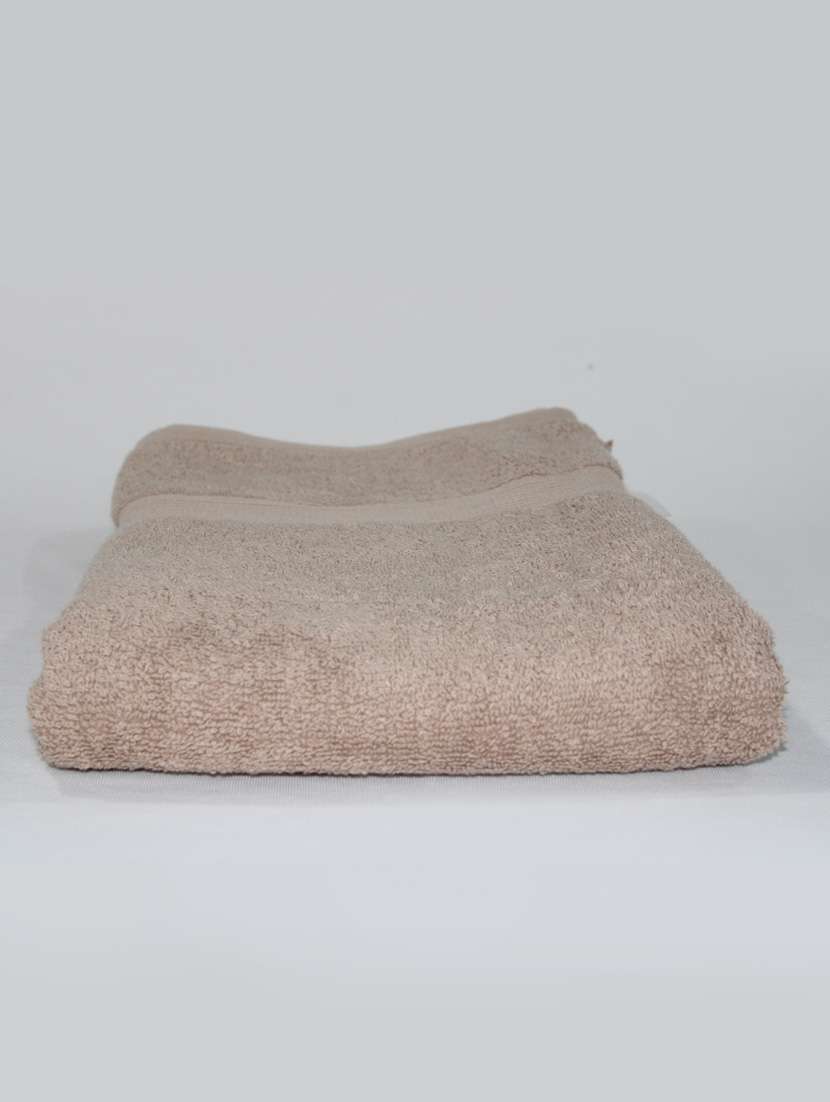 brown solid bath towel