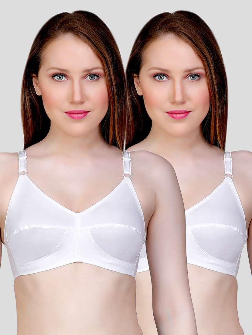 pack of 2 solid regular bra