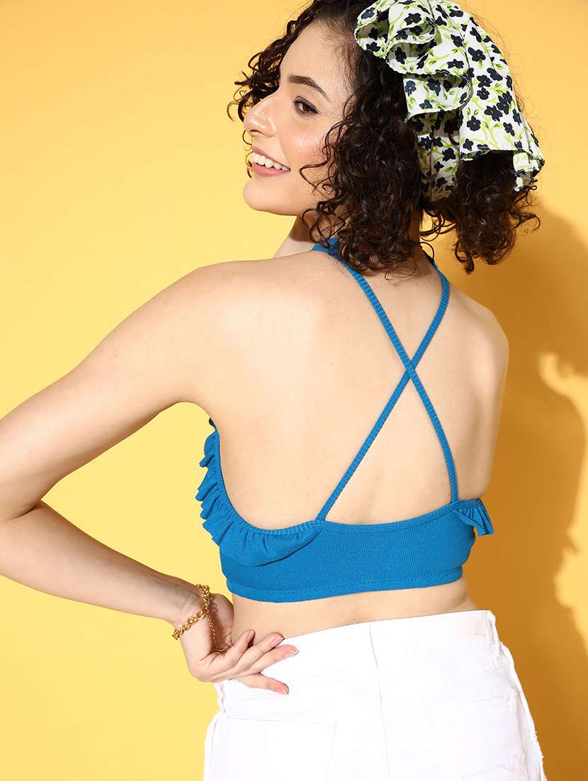 women's crop round neck top - 18434237 -  Standard Image - 2