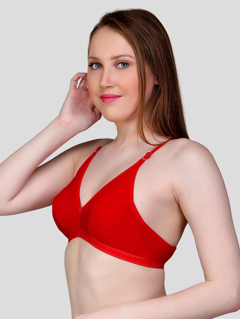 red solid regular bra - 18434312 - Standard Image - 2