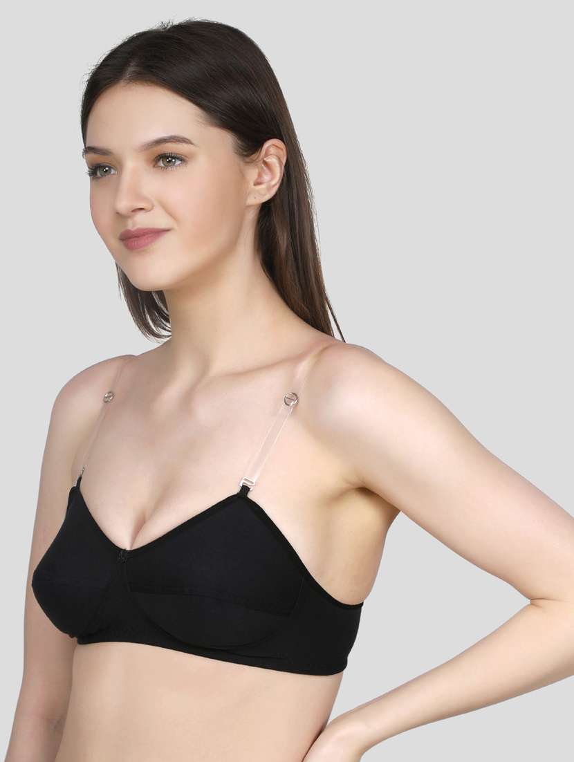black solid t-shirt bra - 18434340 -  Standard Image - 2