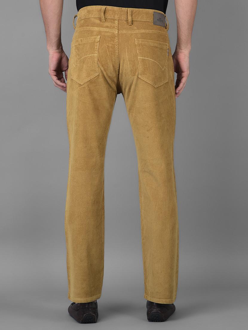 gold solid casual trouser - 18434905 - Standard Image - 2