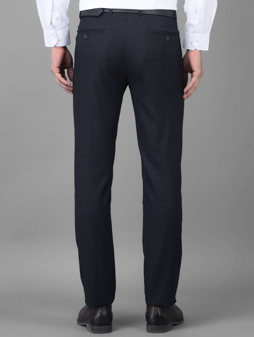 navy blue checkered formal trouser - 18434980 -  Standard Image - 2