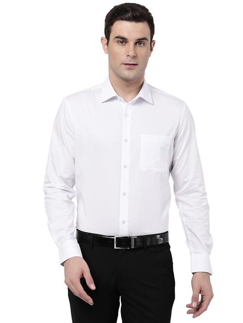 mens solids formal shirt - 18435092 - Standard Image - 0