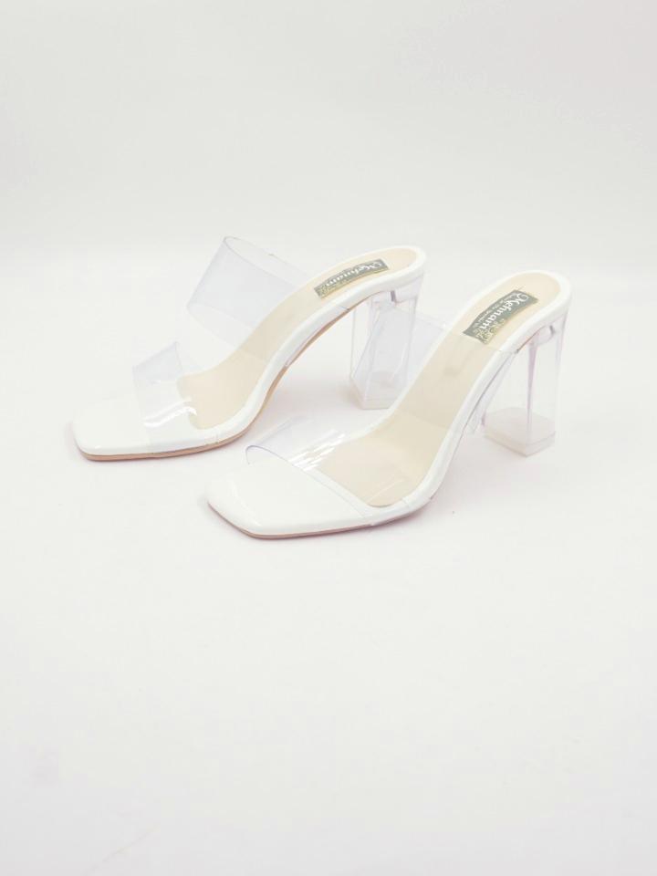 transparent block heels - 18435248 - Standard Image - 2