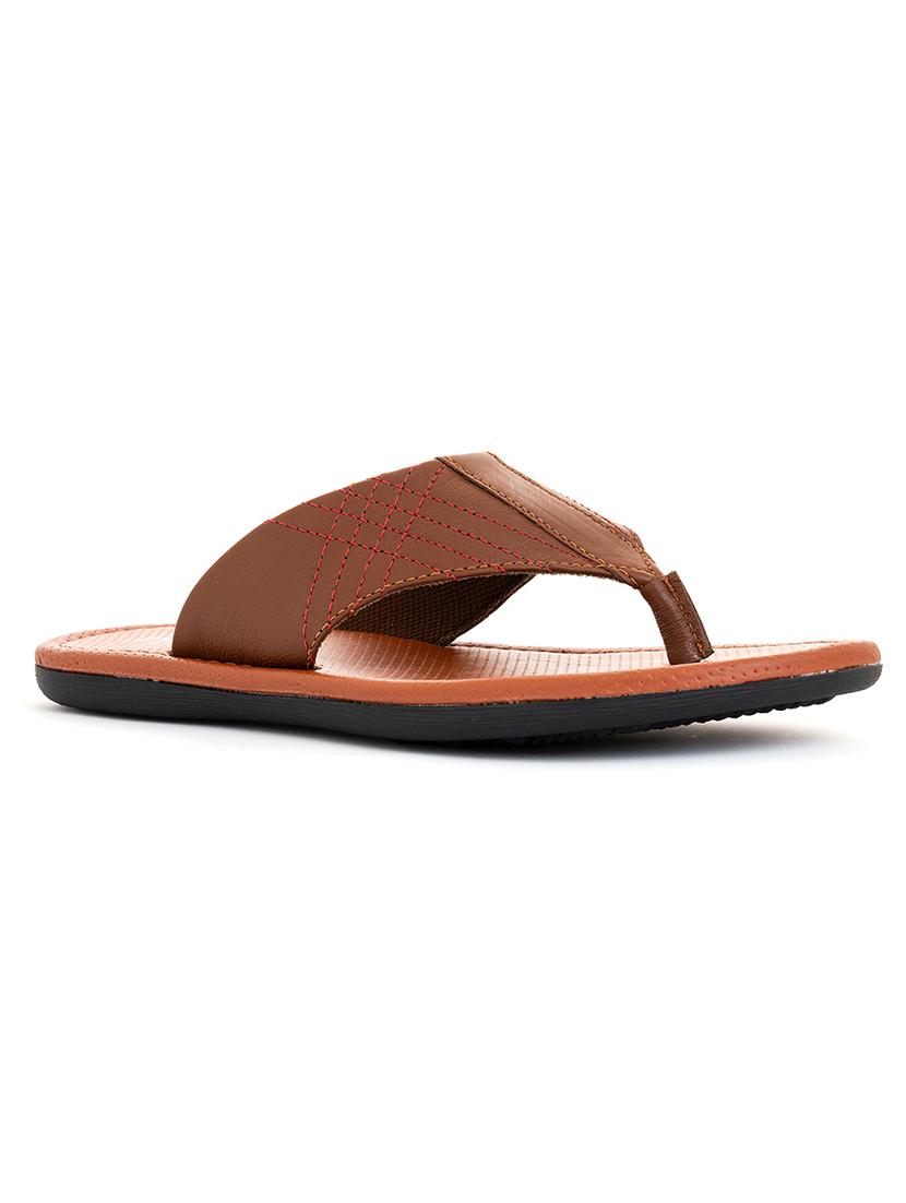 men brown slip on slipper