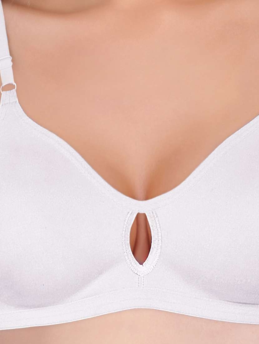 white non padded regular  bra - 18436902 -  Standard Image - 2