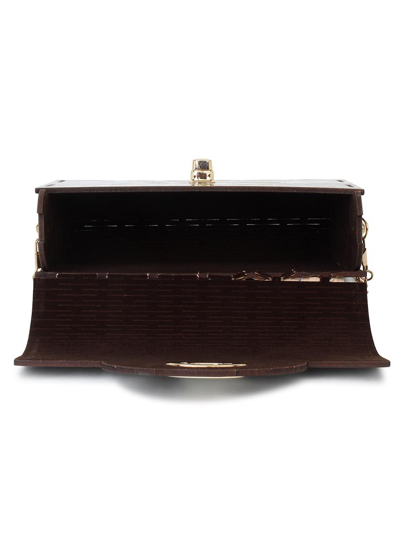 black wood regular clutch - 18437082 - Standard Image - 2