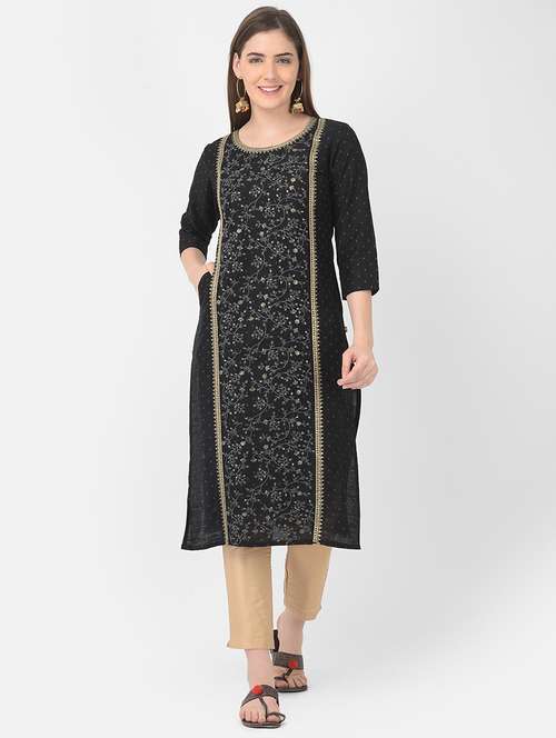 women's straight kurta - 18437095 -  Standard Image - 0