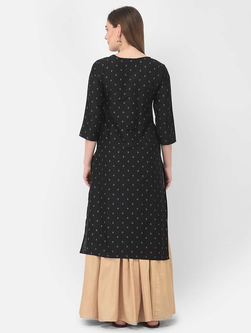 women's straight kurta - 18437112 - Standard Image - 2