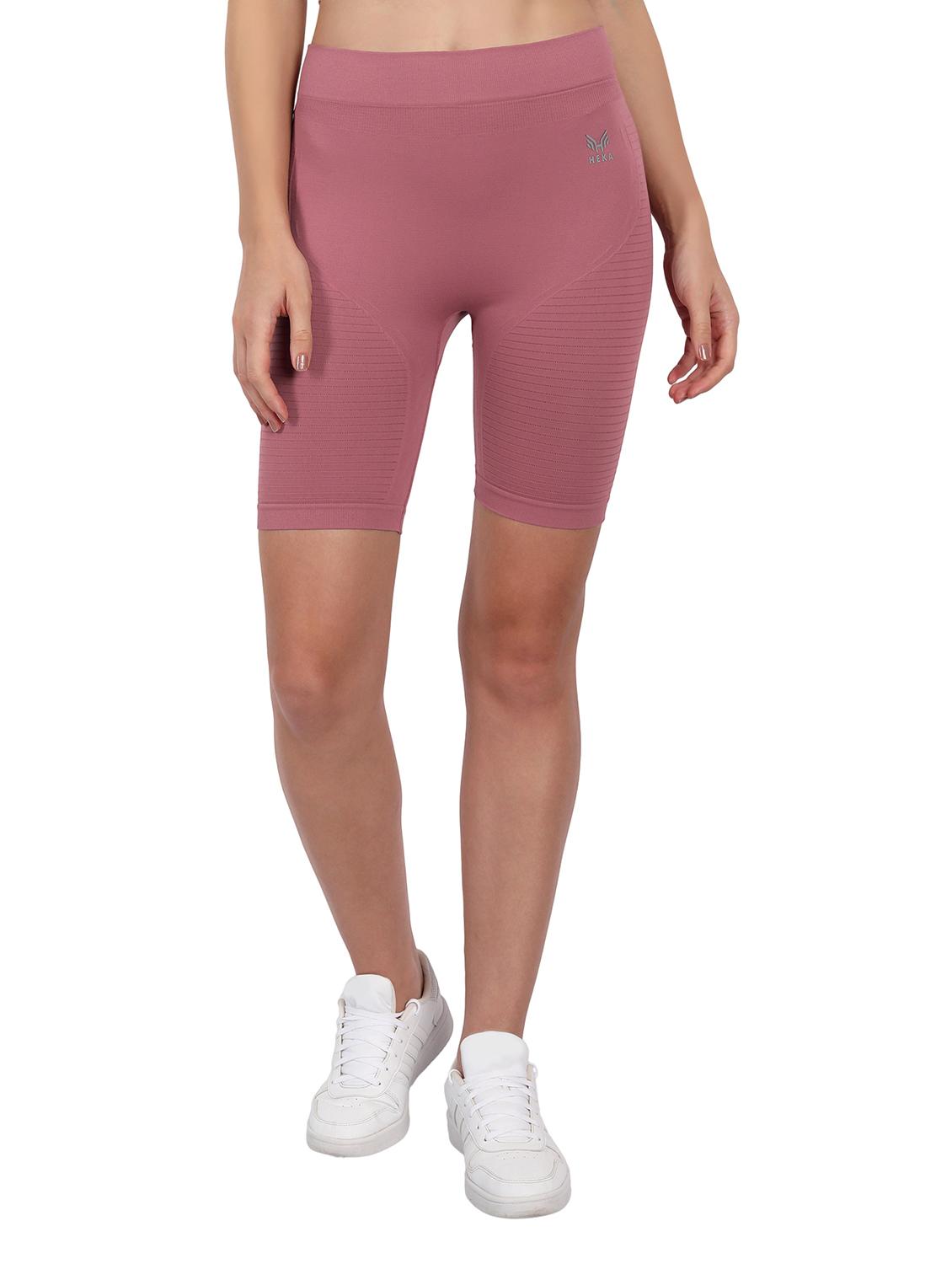 mid rise solid cycling shorts - 18437342 - Zoom Image - 0
