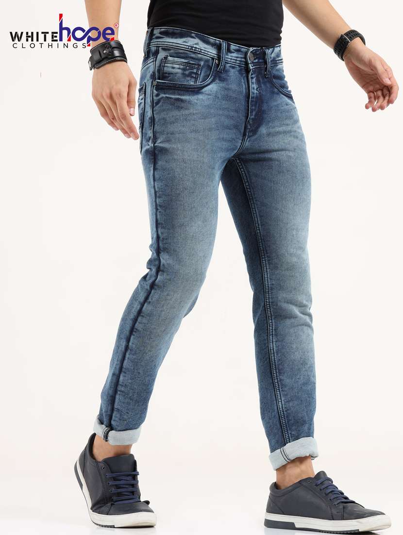 blue light washed denim jean - 18437344 - Standard Image - 2