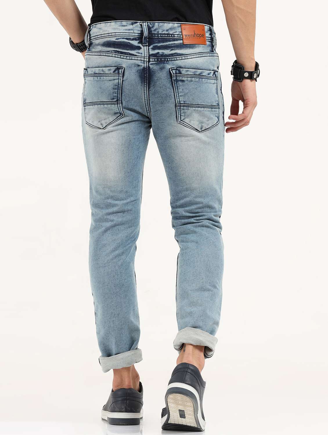 light blue light washed denim jean - 18437498 - Standard Image - 2