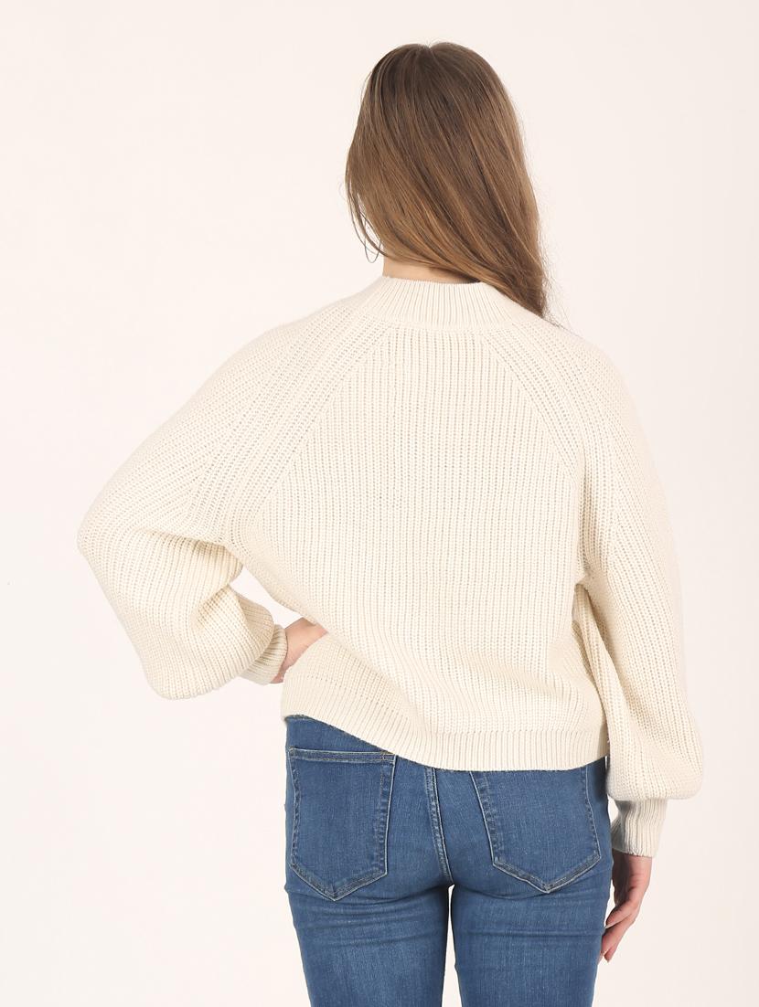 crew neck solid boxy pullover - 18437543 - Standard Image - 2