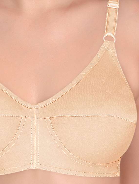 beige non padded regular bra - 18437646 -  Standard Image - 2
