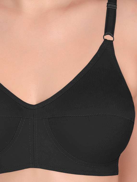 black non padded regular bra - 18437655 -  Standard Image - 2