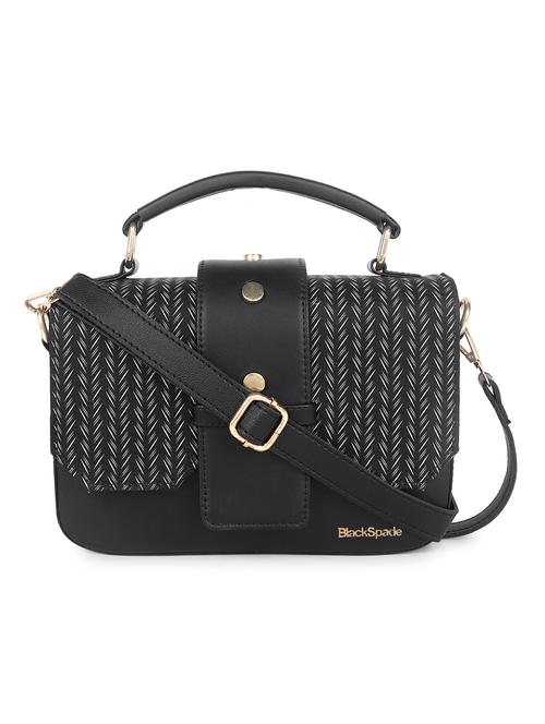 black printed regular sling bag - 18438545 -  Standard Image - 0