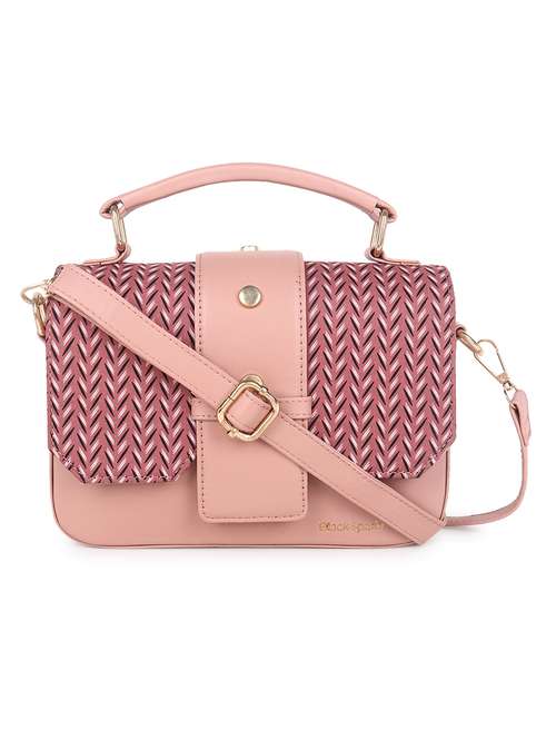 pink printed regular sling bag - 18438547 - Standard Image - 0