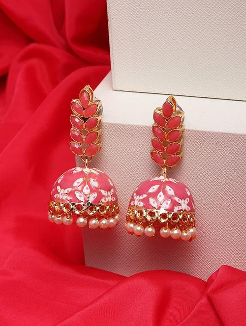 graceful delightful jhumka earrings - 18438553 - Standard Image - 0