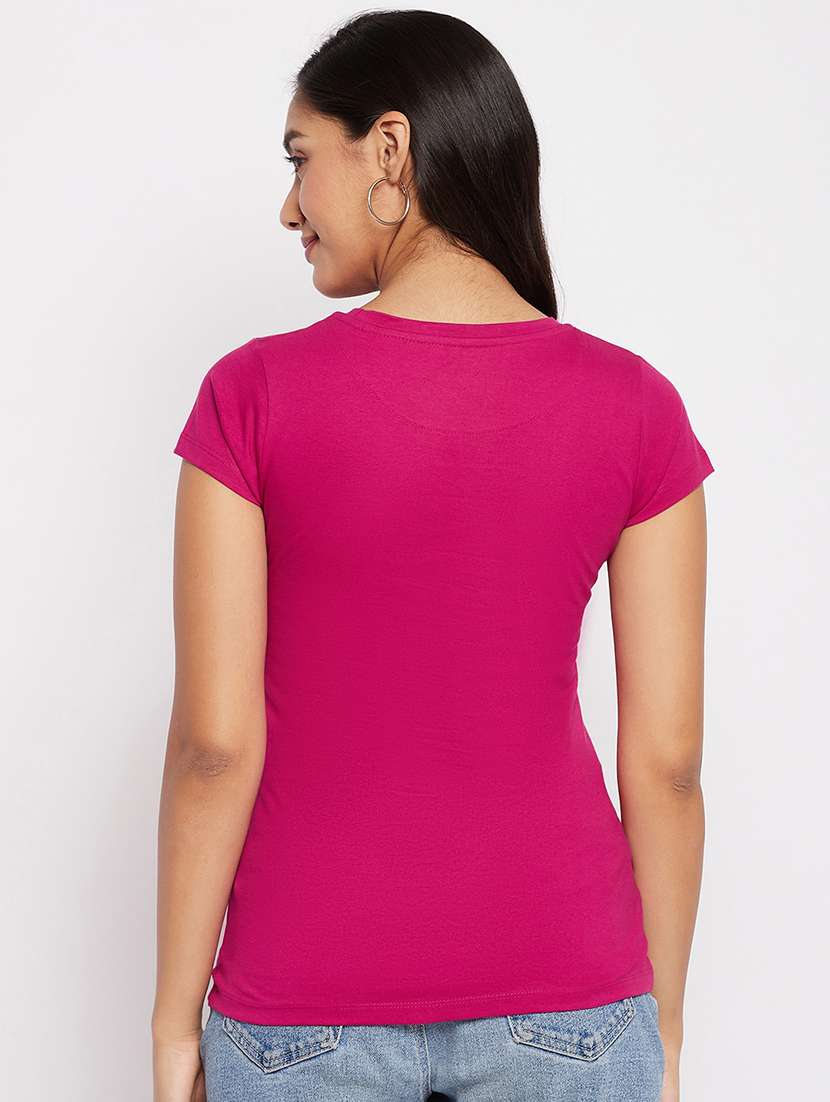 round neck typography t-shirt  - 18438585 -  Standard Image - 2