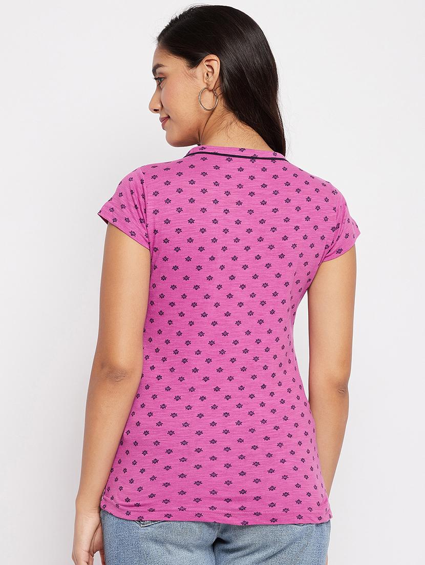 round neck printed tee - 18438596 - Standard Image - 2